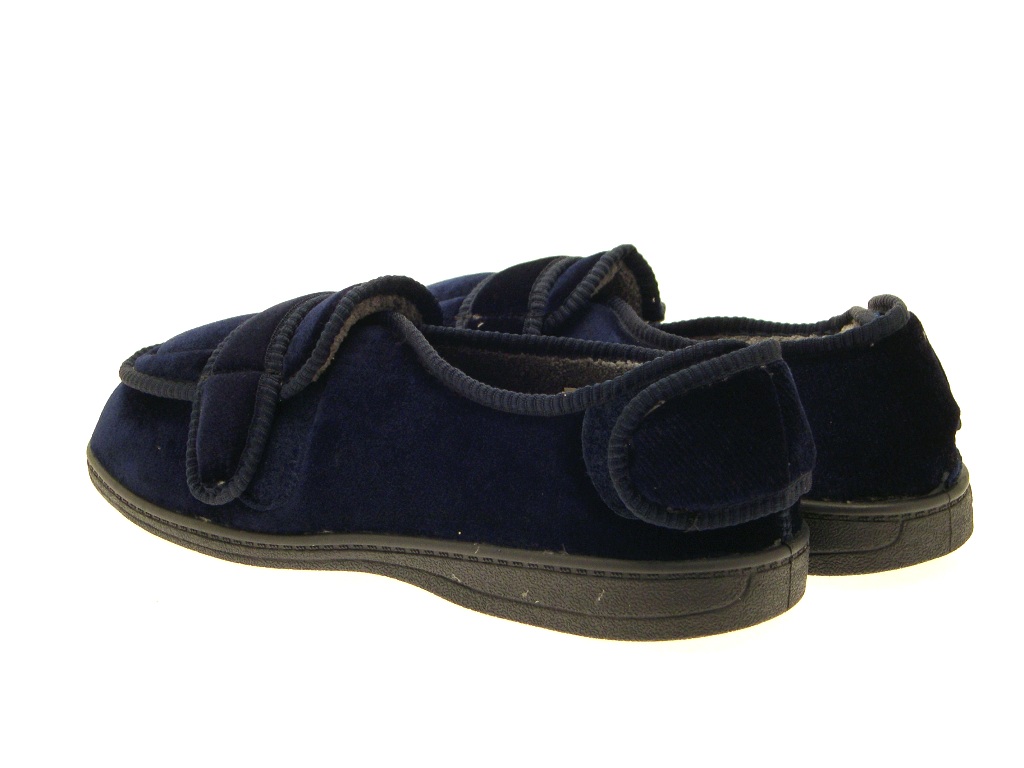 MENS DIABETIC ORTHOPAEDIC MEMORY FOAM COMFORT SLIPPERS WIDE FIT VELCRO